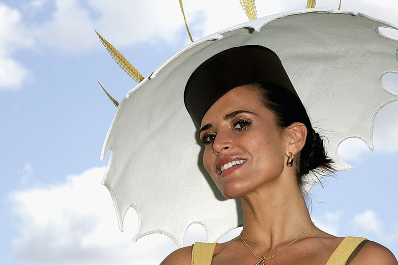Model Sophie Anderton arrived at the fourth day of Royal Ascot in a Millennium Dome-inspired fascinator in 2006.  (Photo by Gareth Cattermole/Getty Images)