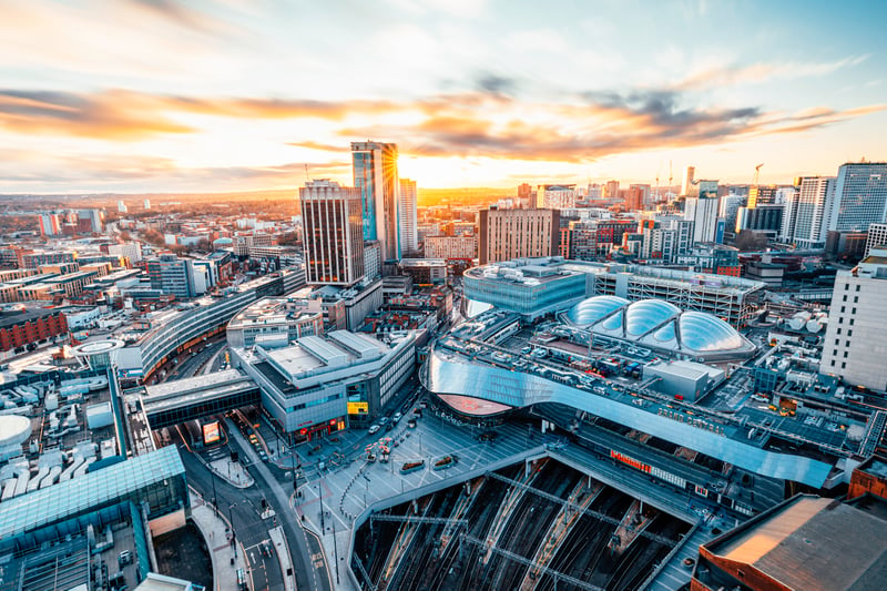 Birmingham in the West Midlands is England’s second most populated city with a population of over 2.5million. With over 600 public parks, it ranks among the greenest cities in Europe, and has more miles of canal than Venice.