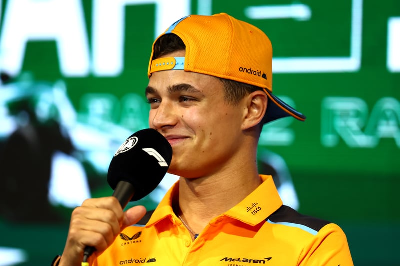 Born in Bristol, Norris is a Belgian-British racing driver currently competing in Formula One with McLaren. The 23-year-old achieved his first podium in F1 at the 2020 Austrian Grand Prix and his best finish is second in the 2021 Italian Grand Prix.