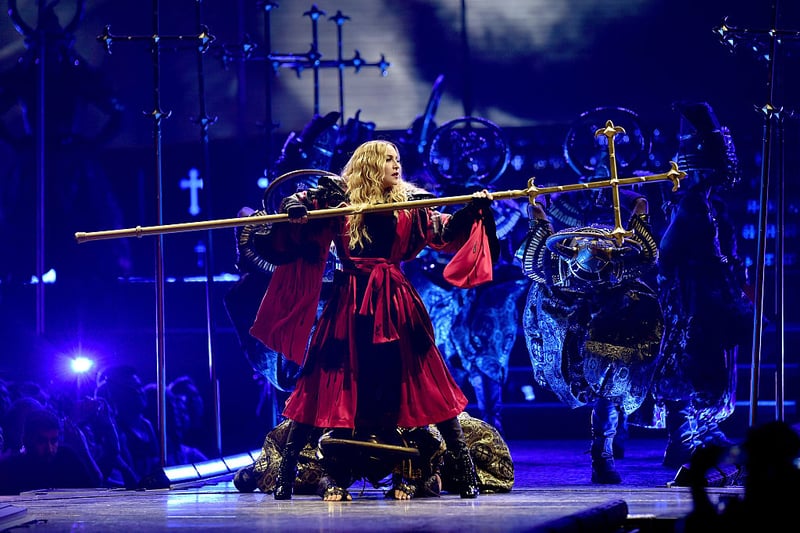 Madonna on her Rebel Heart world tour at the O2 on December 1, 2015.  (Photo by Gareth Cattermole/Getty Images)
