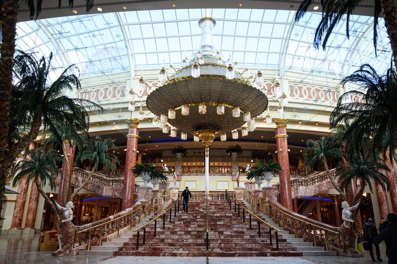 The Trafford Centre is the third largest retail space in the UK. The centre, which boasts a huge glass dome roof, offers a range of designer and high street labels over two floors, as well as a leisure complex. The hashtag is #traffordcentre and there’s a total of 141,293 posts. Photo by Getty Images.