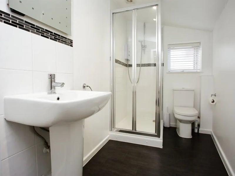 The modern bathroom inside the property
