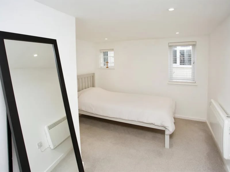 The bedroom inside the flat