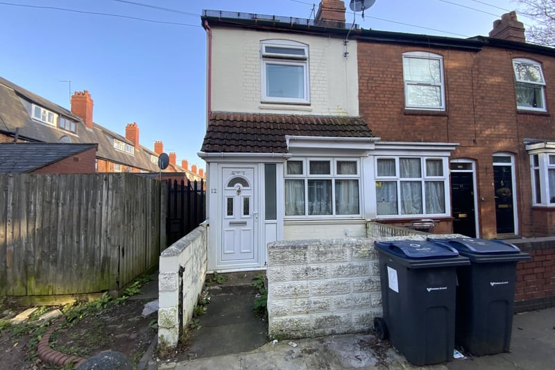 Just around the corner at 12 Oak Avenue, which runs off Runcorn Road, is another two-bedroomed, end-terraced house which again has a guide price of £19,000 to £24,000.  This property has a front garden and rear yard, a porch, two reception rooms, understairs cupboard, kitchen and bathroom downstairs, a landing with bedrooms upstairs, plus gas central heating and double glazing.