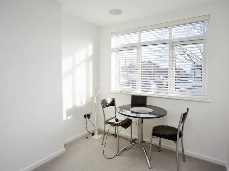A seating area inside the living space