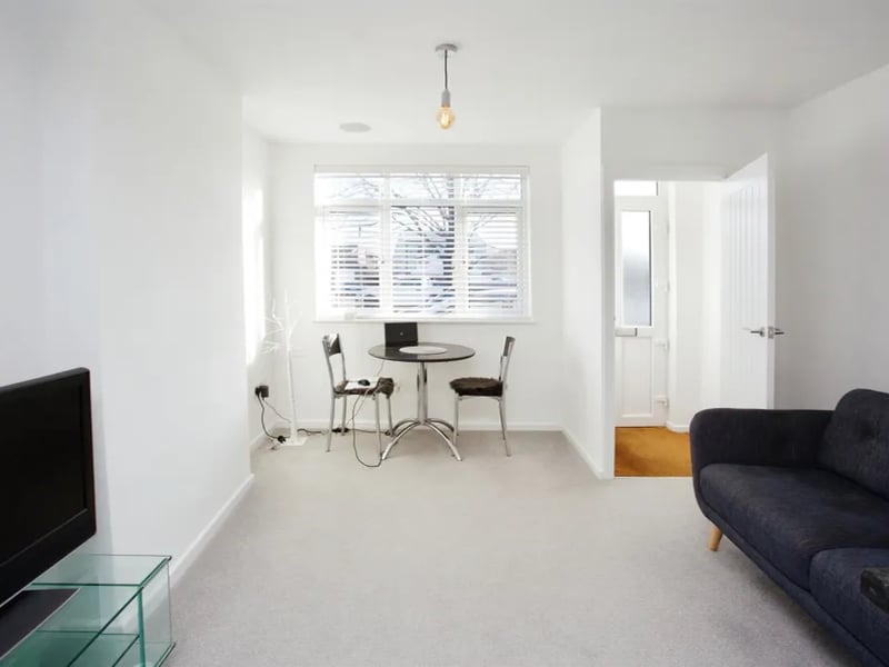 The open plan living area