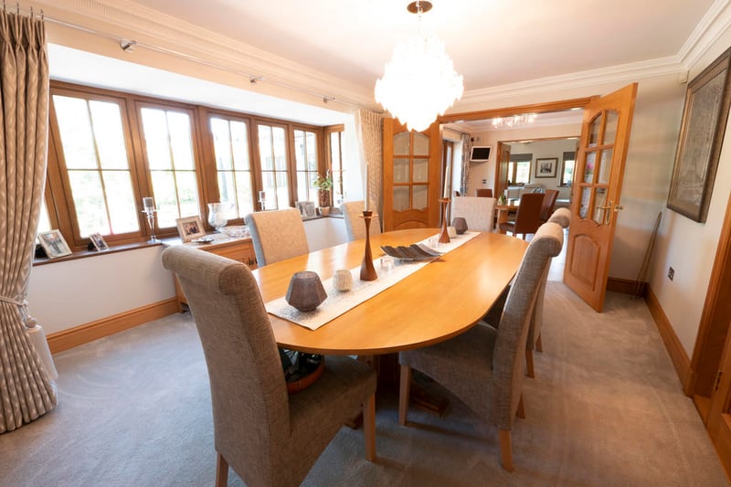 Large dining room.