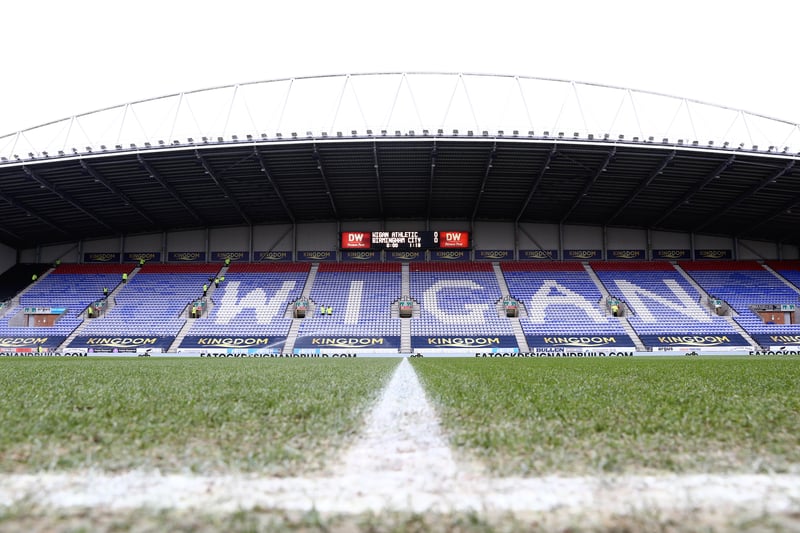 Average attendance at the DW Stadium is 11,956.