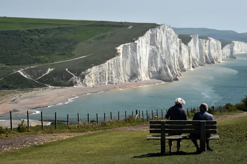One in 35 people in the South East are thought to have Covid, as 2.73% tested positive. Pictured: the Seven Sisters cliffs. Credit: Getty