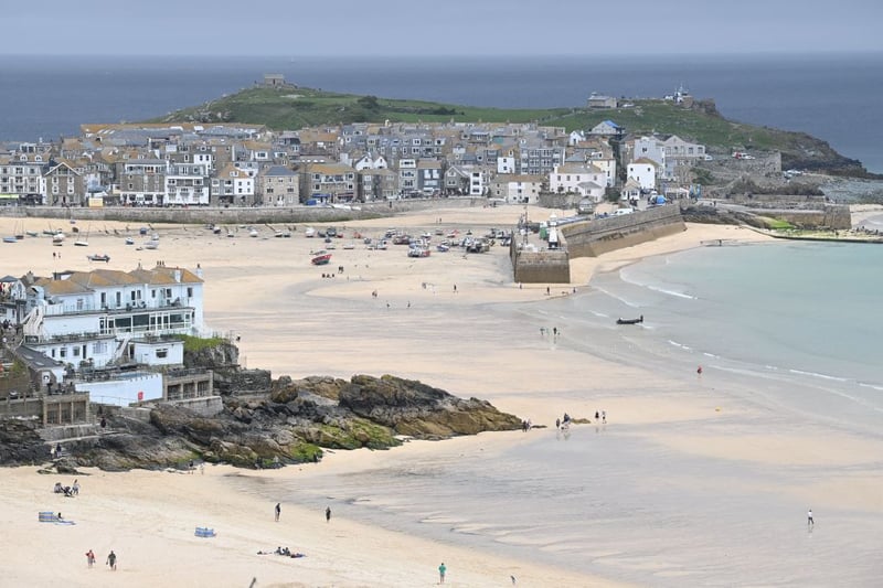 One in 50 people in the South West are thought to have Covid, as 2.08% tested positive. Pictured: St Ives. Credit: Getty