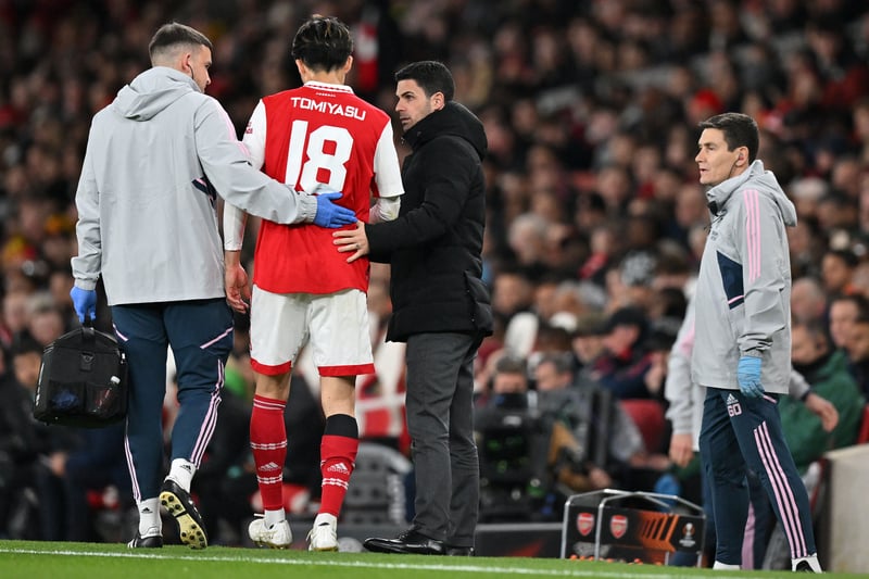 The Arsenal defender had knee surgery last month and is ruled out for the rest of the season. 