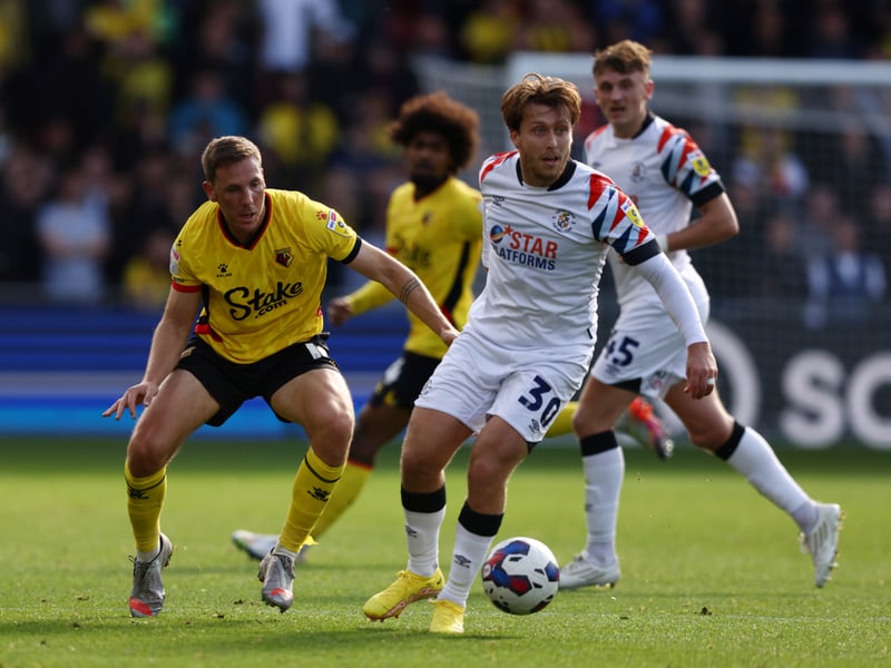 He has scored twice in 20 league games for the Hatters.