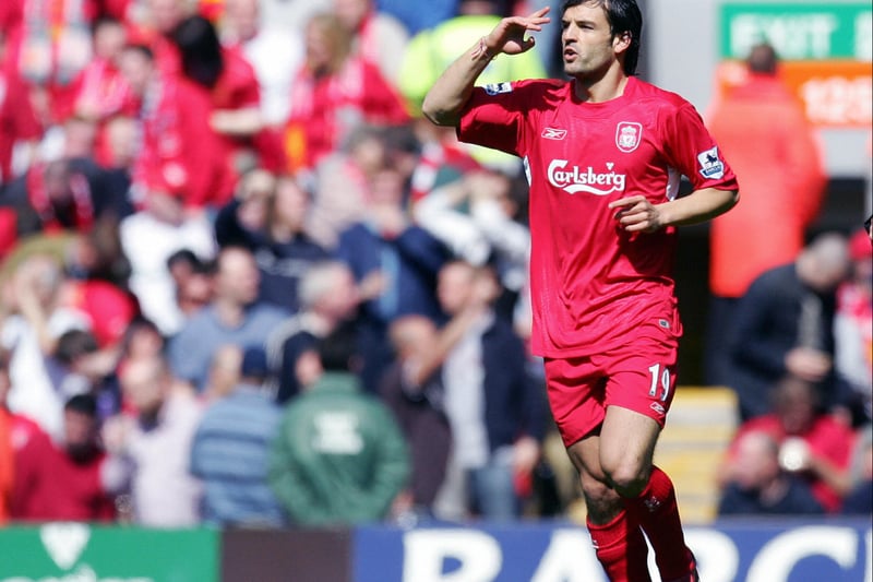 He was cup-tied for Liverpool’s 2005 Champions League win and the Spaniard arrived at Liverpool with a big reputation after leaving Real Madrid. Despite 72 goals for Los Blancos in 183 games, his career never took off in England and he departed after a year.