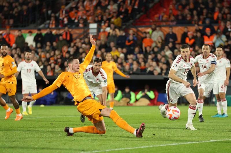 Failed to net as the Netherlands beat Gibraltar, and came on in the 4-0 battering by France a few days earlier.