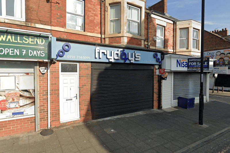 Fryday’s Fish Bar on Station Road in Wallsend.