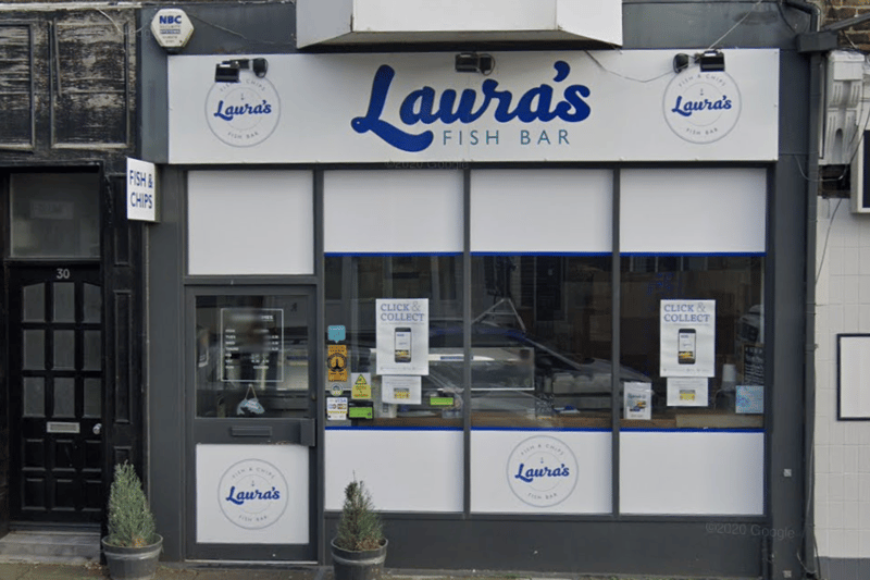 Laura’s Fish Bar in Whitley Bay has a 4.7 rating from 310 reviews. 