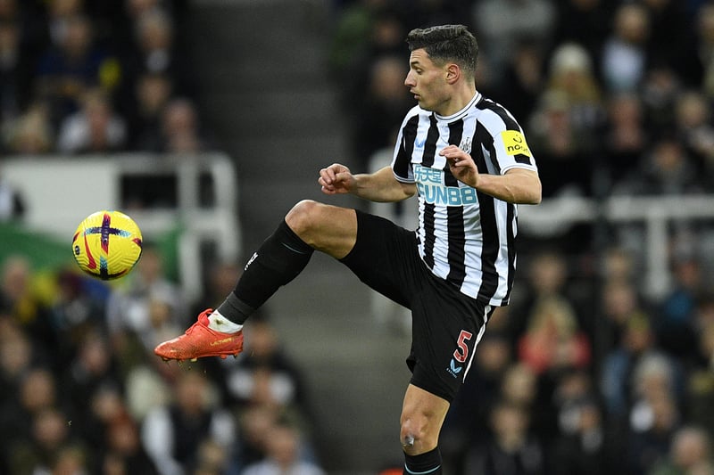 With the best defence in the league, it is no surprise to see two Newcastle players in the backline. As well as scoring one goal this term, Schar averages 2.8 aerial duels won alongside 1.5 interceptions and 4.1 clearances.