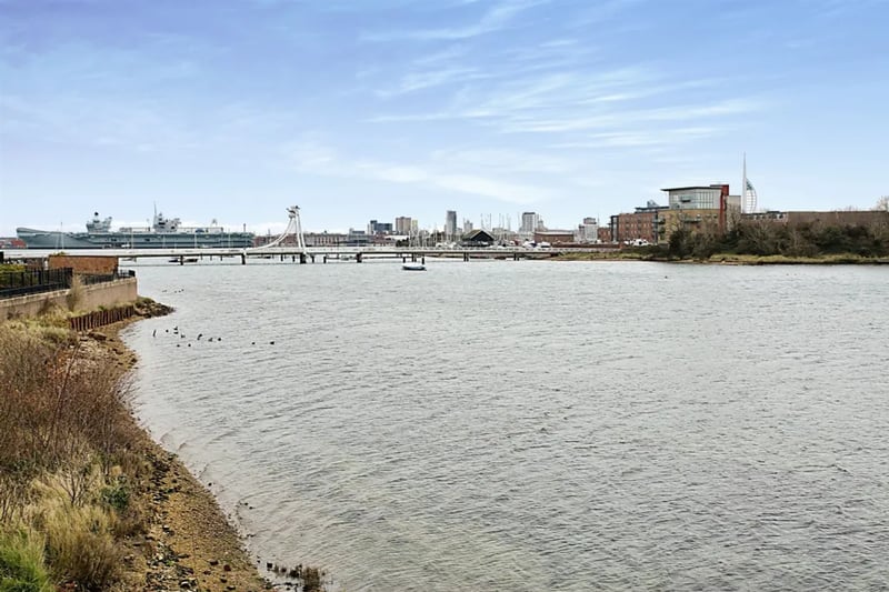 This property has views of Portsmouth Harbour