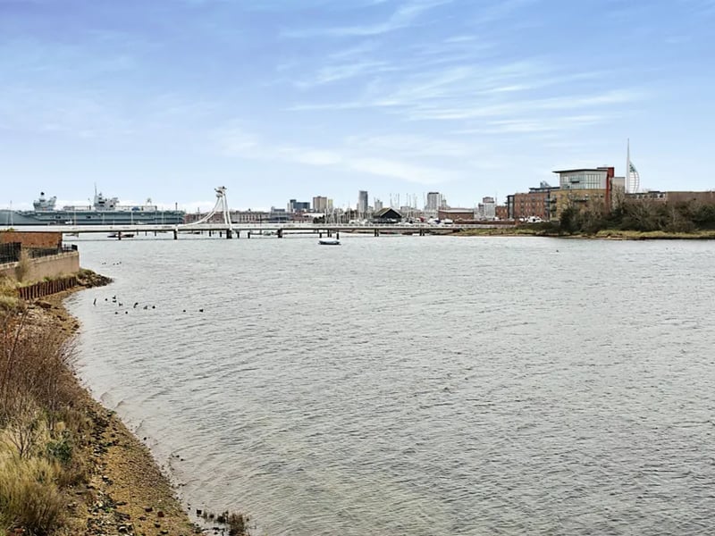 This property has views of Portsmouth Harbour