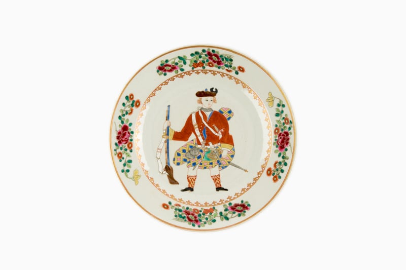 There are significant pieces from the Jacobite period, including the 1748 Act of Parliament prohibiting the wearing of certain items of Highland dress, a Staffordshire Jacobite teapot from around 1750 which would have subtly signified the owner’s political stance. 