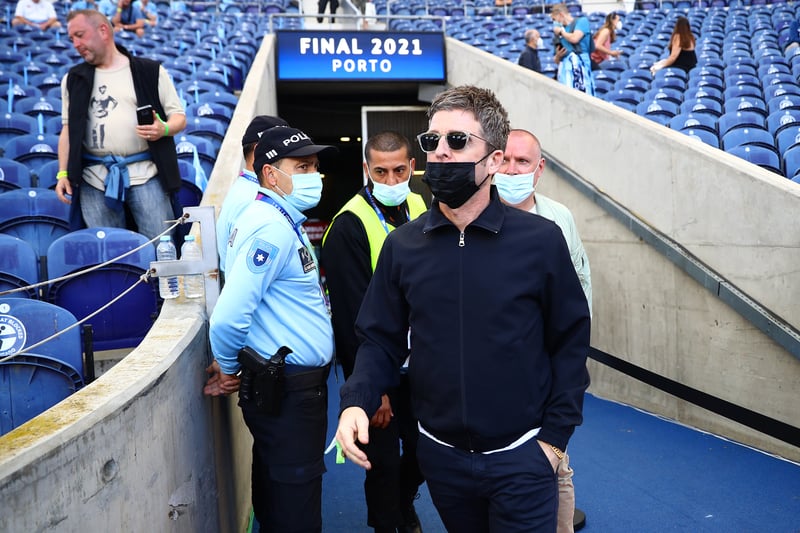Gallagher’s support for Man City is very well documented and he is regularly seen at the Etihad Stadium. Man City often play Oasis’ ‘Wonderwall’ at matches. 