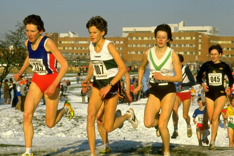 Iconic and controversial 80s figure Zola Budd takes part in National Cross Country Championships in Birkenhead. The South African represented Great Britain at the Olympics while her home nation was under an international sporting boycott.