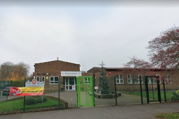Sacred Heart Catholic Primary School in Baguley had 220 pupils on roll and 207 places, putting it 6.3% over capacity. Photo: Google Maps