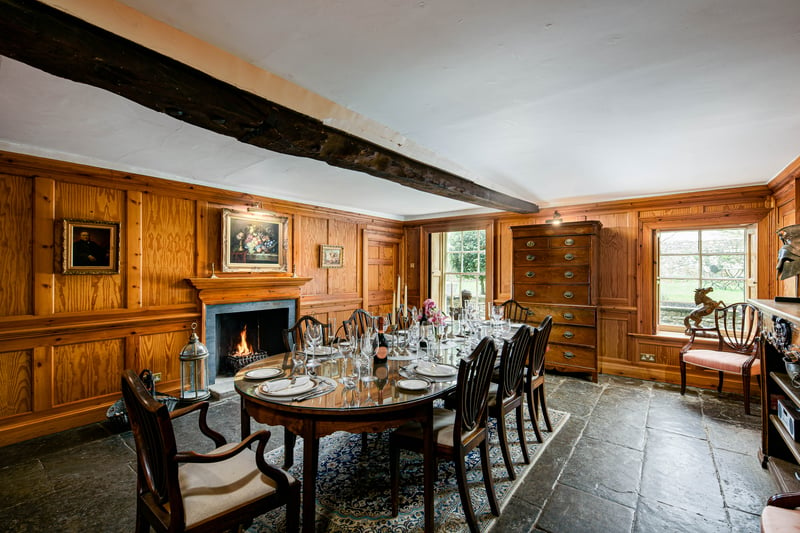 Where a young Jacob Rees-Mogg and his family - which includes dad Lord William Rees-Mogg - would have dined at enjoyed family meals.