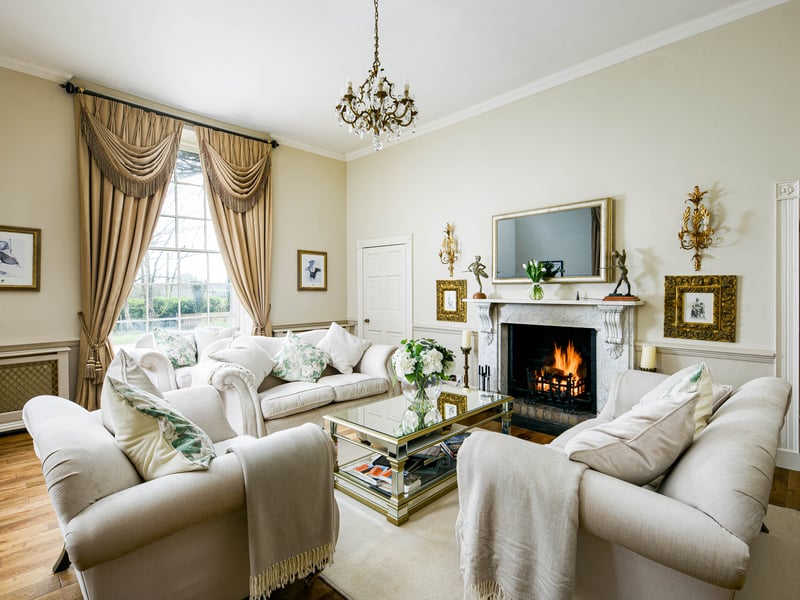 A comfortable living space to relax and unwind - especially in front of that toasty fireplace. Perfect for gatherings too.