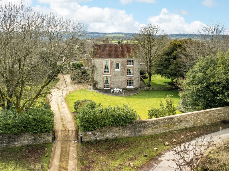 The Georgian period house also has six bathrooms, four to five reception rooms and a heated L-shaped indoor pool ready to be enjoyed.