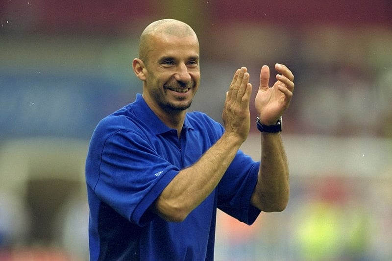 Italy’s Gianluca Vialli was in charge of the Blues from February 1998 until September 2000 and was able to win 76 out of 143 possible matches, earning himself a win percentage of 53.