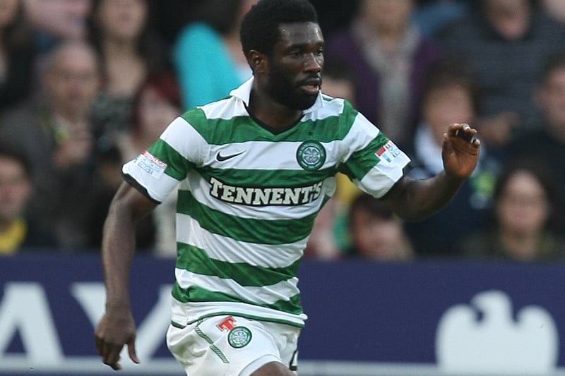 A Nigerian playmaker who seemed to show great promise after being released by PSV Eindhoven but his transfer to Celtic, after a successful trial period, marked the beginning of a sharp downward spiral. Fell miles short of expectations, playing just a handful of games before he was shipped out to Kilmarnock on a free transfer in January 2013.