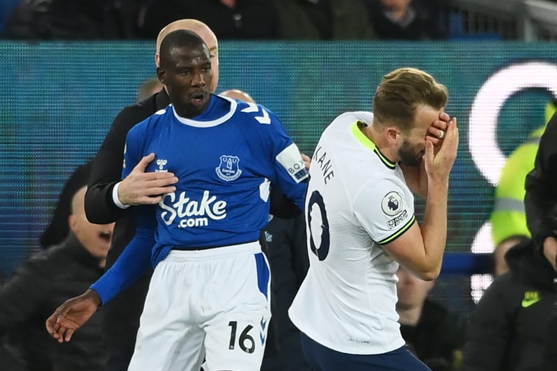 The Everton midfielder starts a three-match a suspension for his sending off against Totteneham.