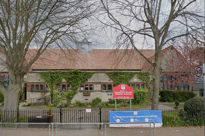 Thornton Hough Primary School had 175 school places and 184 pupils. This means it was over capacity by 5.1%.