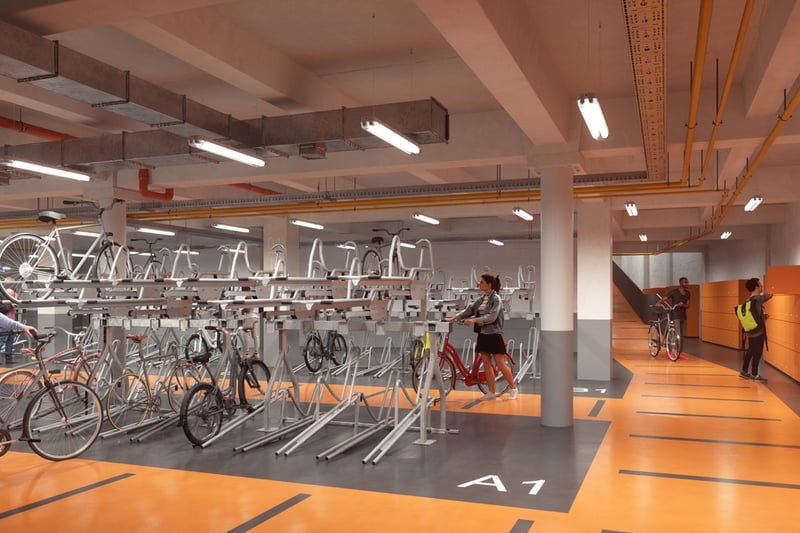 Plans for the Rylands building  include a bike storage space. Photo: AM Alpha