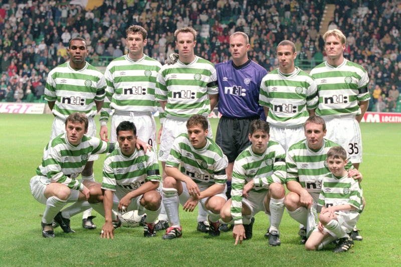 Celtic’s team photograph taken before the UEFA Cup second round second leg against Bordeaux. The French side won the match 2-1 after extra time