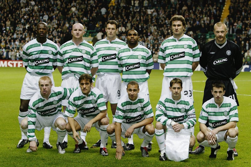 Celtic’s team group is taken before the UEFA Champions League Group A match between Celtic and Anderlecht