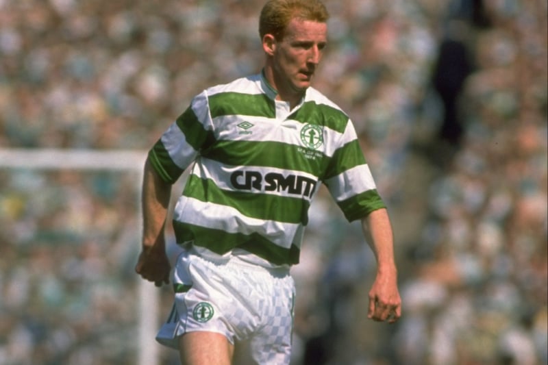 Tommy Burns in action during the Scottish Cup Final against Dundee at Hampden, a match Celtic won 3-1