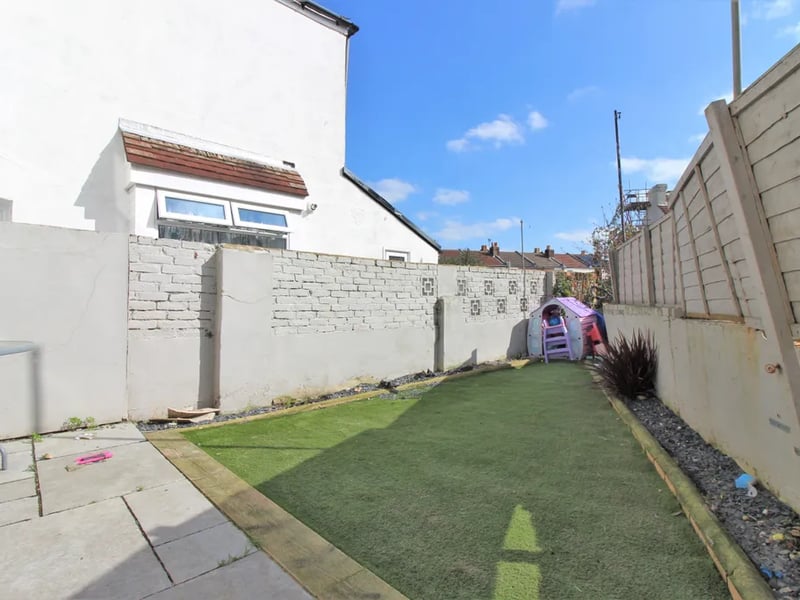 Private rear garden