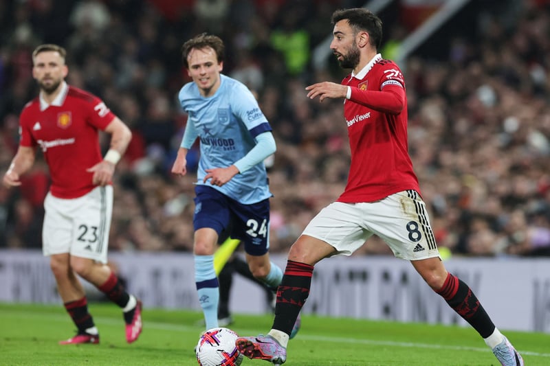 Dropped deeper alongside McTominay and kept the ball ticking over in the middle. Fernandes played well and also produced several dangerous passes in behind. 