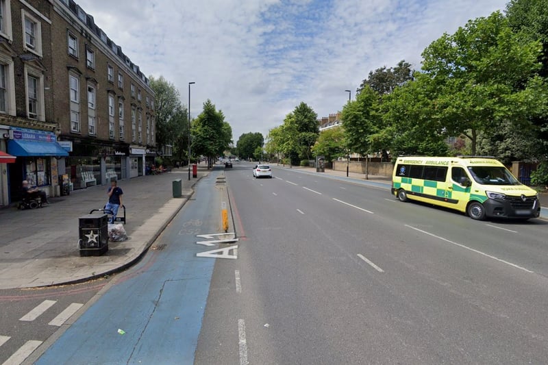 Stretching to around 4.3 miles, according to TfL, Cycleway 2 connects Stratford to Aldgate along sections including Bow Road and, as pictured here, Mile End Road.