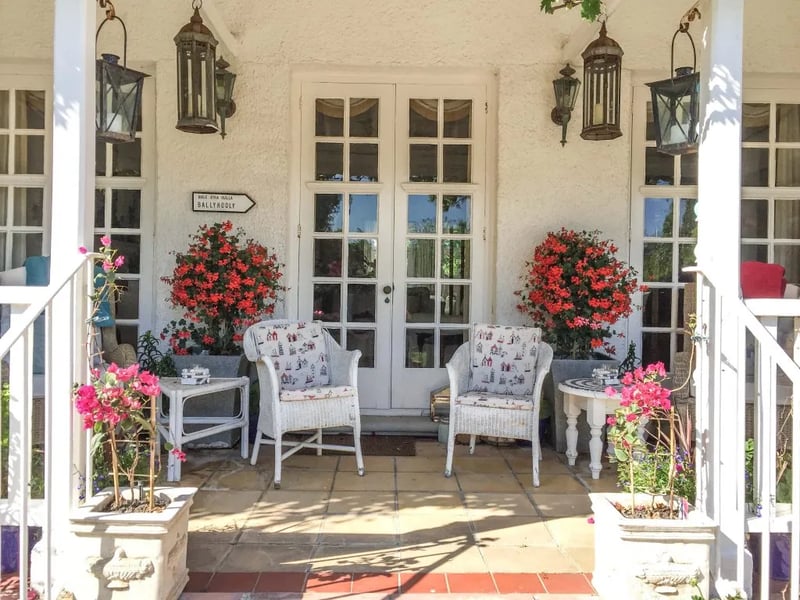 South-facing veranda