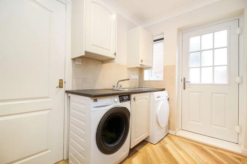 The property features a utility room