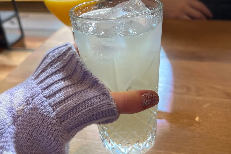 The lemonade was perfectly bitter and fresh.