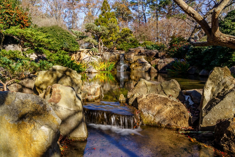 The botanical gardens sits on 65 acres of land and is full of multiple features like a Japanese garden, water features, play area and more.  (Photo - Adobe stock image)