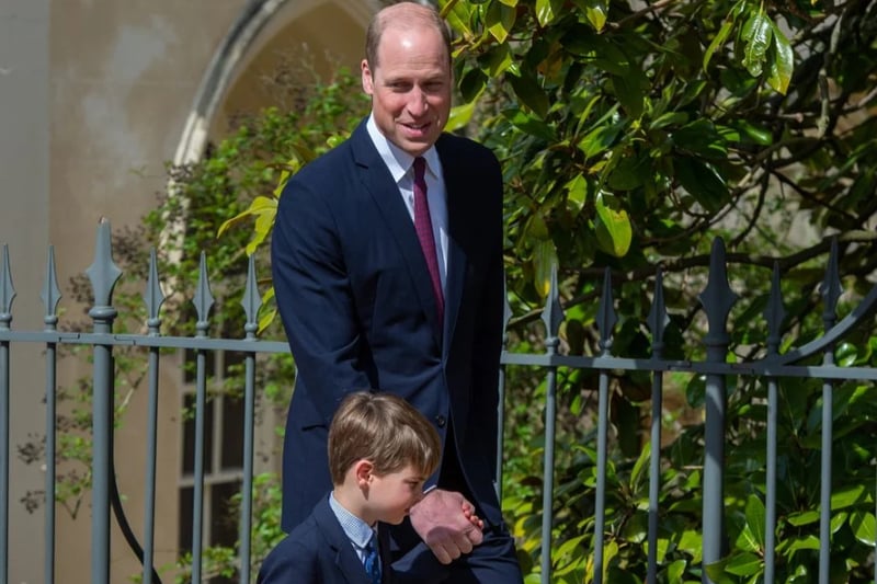 Prince William and his son Prince Louis