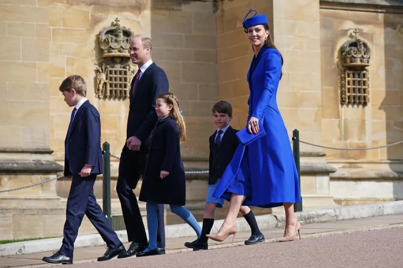 Prince William and Princess Kate with children Prince George, Princess Charlotte and Prince Louis