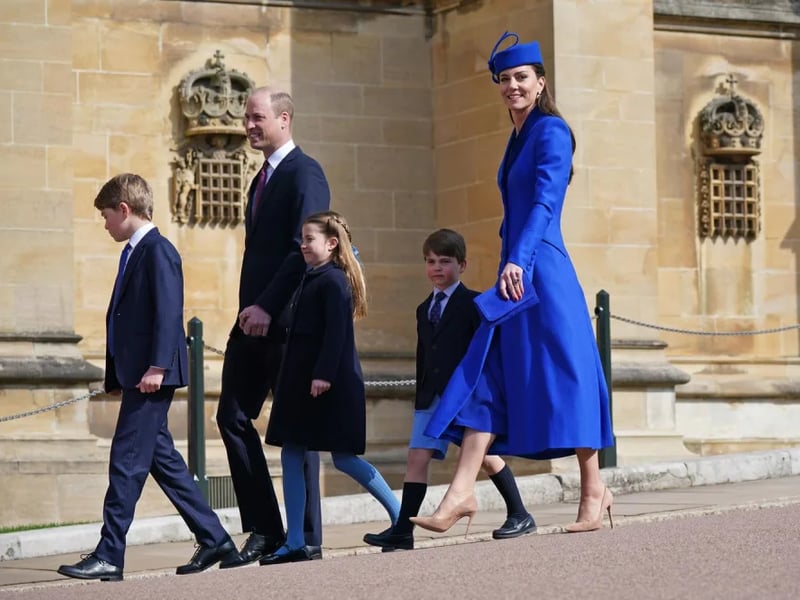 Prince William and Princess Kate with children Prince George, Princess Charlotte and Prince Louis
