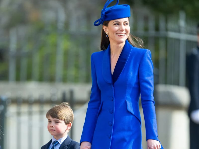 Prince Louis and his mother Princess Kate