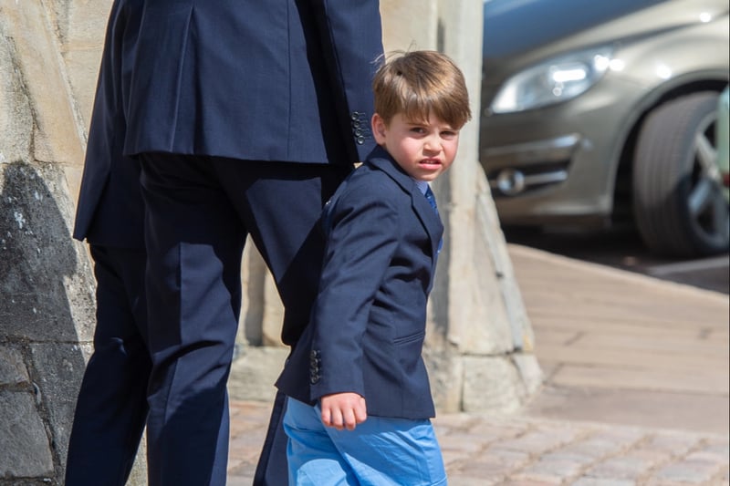Prince Louis attending his first Easter service in Windsor